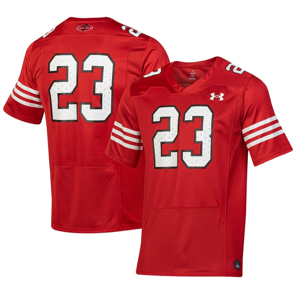 Under Armour Texas Tech Red Raiders Throwback Replica Jersey #23 Size Medium NEW
